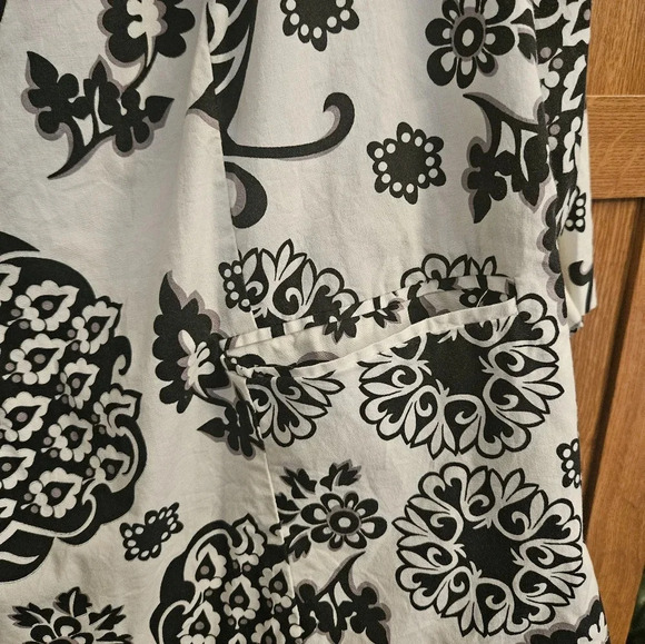 Notations Cotton Button Down Blazer Lined - Women Plus (2X) - Picture 4 of 6